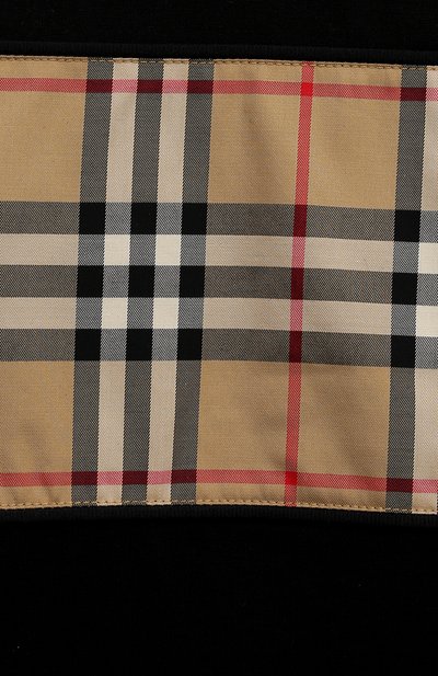 Хлопковая футболка BURBERRY черного цвета по цене 29950 руб., арт. 8064784, фото 3 Хлопковая футболка BURBERRY, арт. 8064784, фото 3