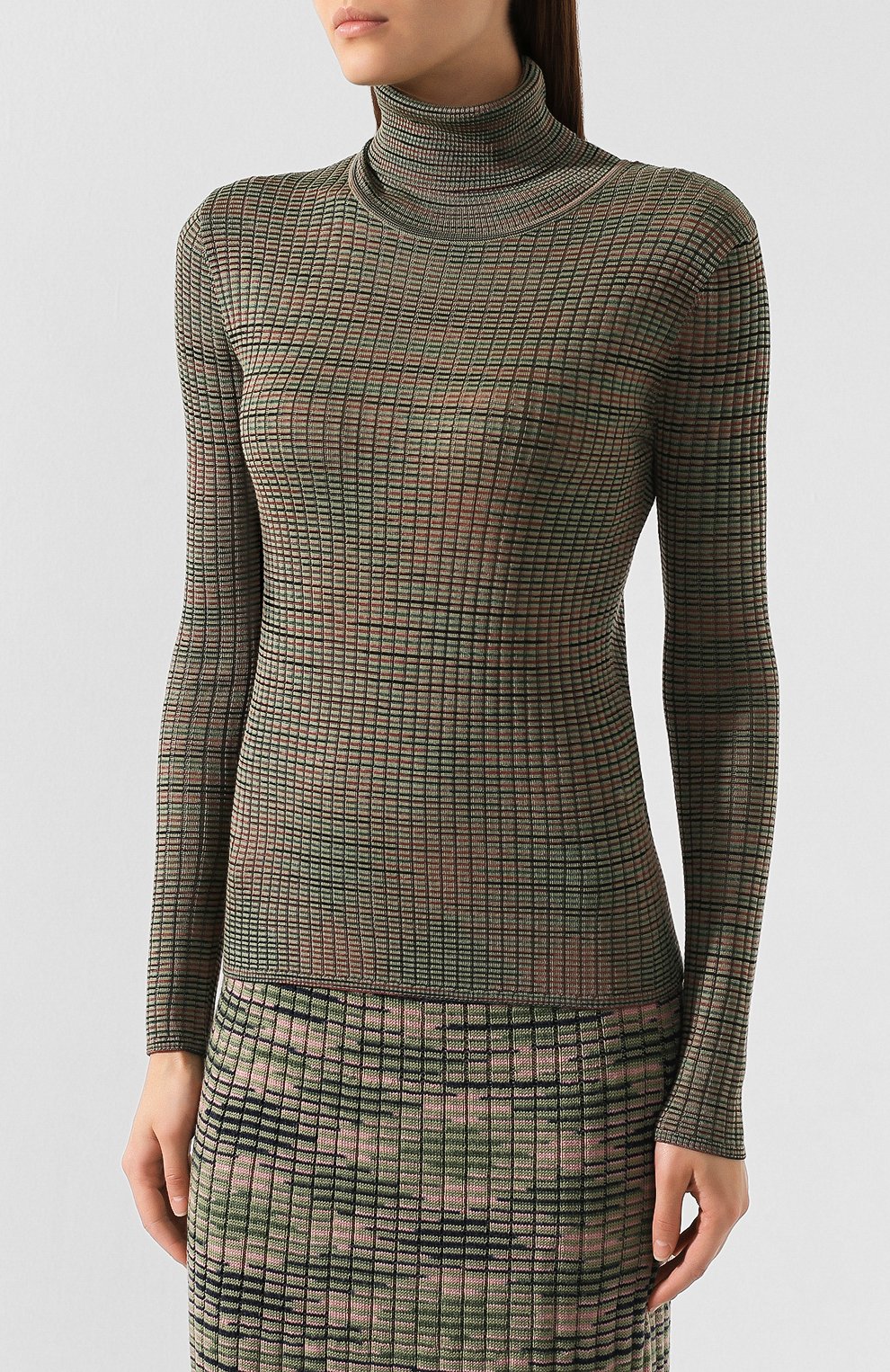 Водолазка из смеси вискозы и шерсти M MISSONI разноцветного цвета по цене 29100 руб., арт. 2DN00136/2K002U, фото 3 Водолазка из смеси вискозы и шерсти M MISSONI, арт. 2DN00136/2K002U, фото 3