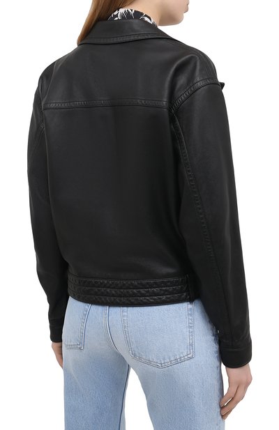 Кожаная куртка SAINT LAURENT, арт. 644265/YC20C, фото 4