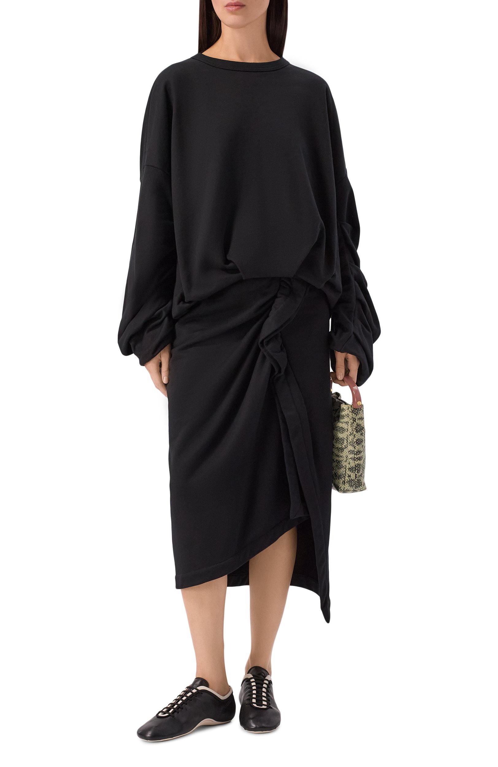 Кожаные кроссовки DRIES VAN NOTEN черного цвета по цене 73250 руб., арт. 131702/0115, фото 3 Кожаные кроссовки DRIES VAN NOTEN, арт. 131702/0115, фото 3