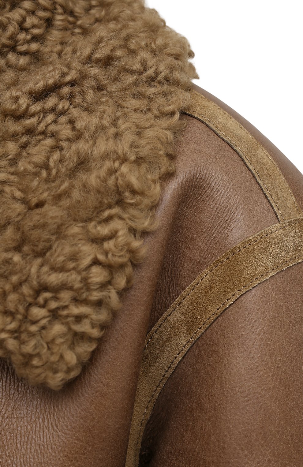 Дубленка PETAR PETROV коричневого цвета по цене 384500 руб., арт. MADIS0N F21JL4, фото 5 Дубленка PETAR PETROV, арт. MADIS0N F21JL4, фото 5