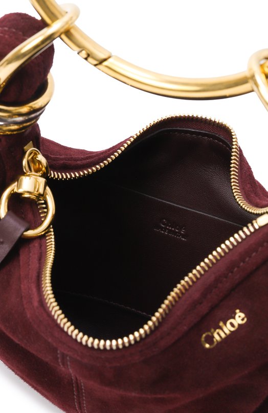 Сумка Bracelet small Chloé CH25US623P37 Бордовый  CH25US623P37 Фото 5