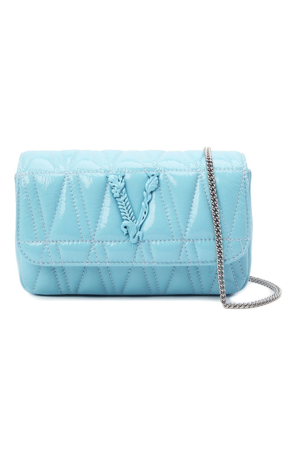 Сумка virtus VERSACE голубого цвета по цене 119500 руб., арт. DBFI002/DNAPLT, фото 5 Сумка virtus VERSACE, арт. DBFI002/DNAPLT, фото 5