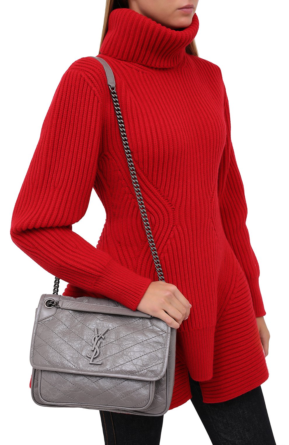 Сумка niki medium SAINT LAURENT, арт. 498894/0EN04, фото 2