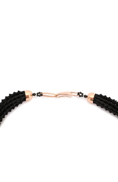 Колье GIORGIO ARMANI темно-синего цвета по цене 192500 руб., арт. 61N052/0P002, фото 3 Колье GIORGIO ARMANI, арт. 61N052/0P002, фото 3