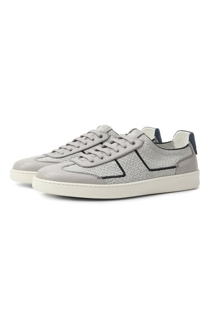 Мужские комбинированные кеды ZILLI, арт. H0197AM1208VTPU01