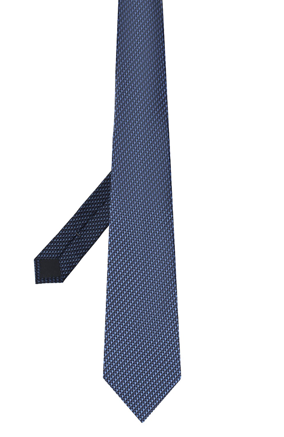 Шелковый галстук ZEGNA темно-синего цвета по цене 23700 руб., арт. Z8W09/1XW, фото 2 Шелковый галстук ZEGNA, арт. Z8W09/1XW, фото 2