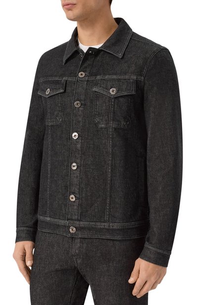 Джинсовая куртка ANDREA CAMPAGNA, арт. J-SR BLACK CASHMERE/GENTLE WS BLACK C0M, фото 3