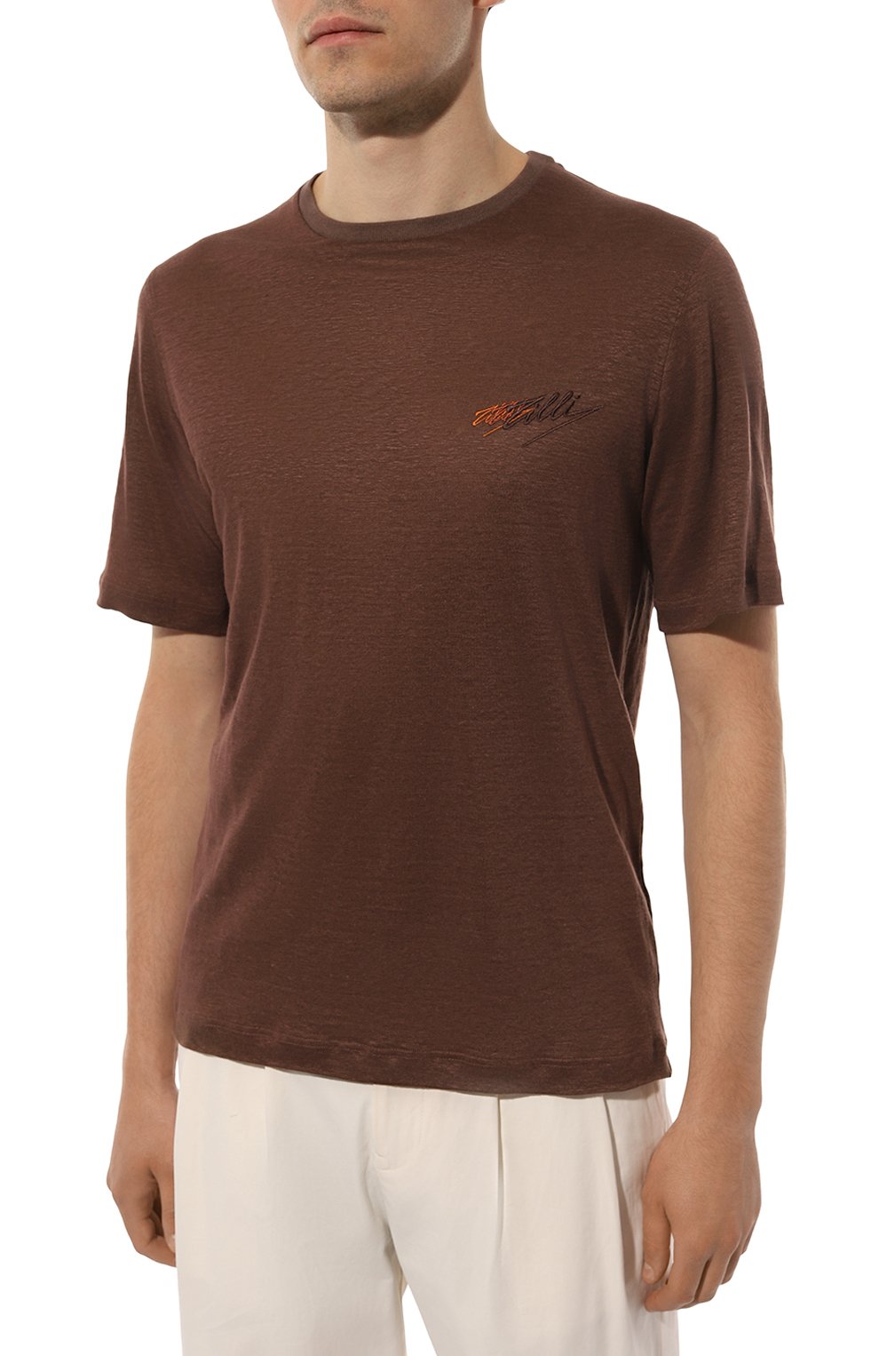 Льняная футболка ZILLI, арт. TSR02AM0800VZLF65M, фото 3