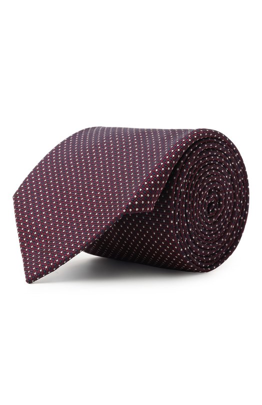 Шелковый галстук Corneliani 26U302-2620303 Бордовый 26U302-2620303