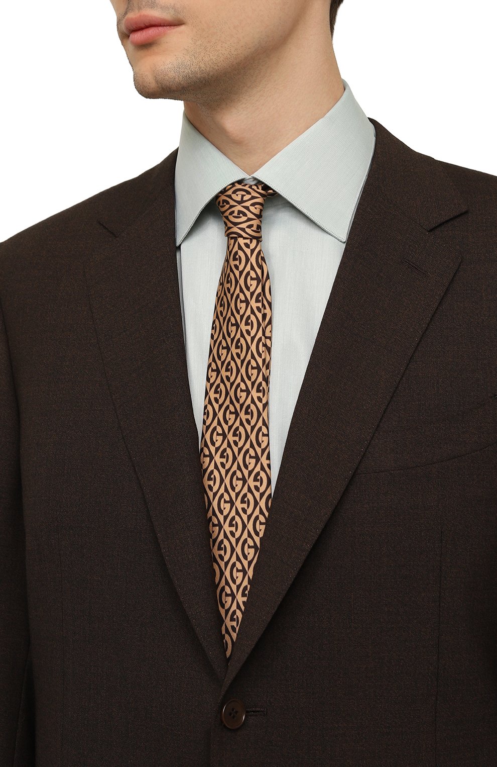 Шелковый галстук GUCCI, арт. 595706 4E001, фото 2