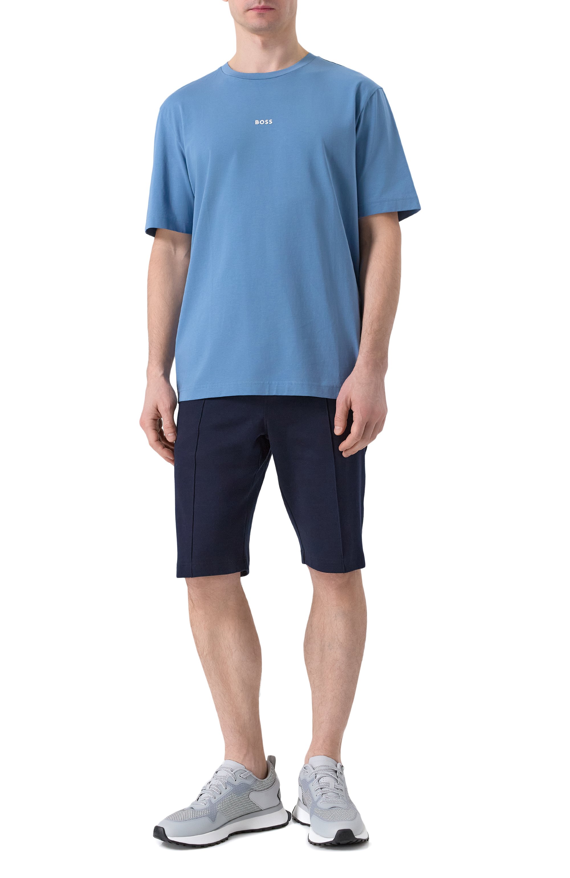 Хлопковая футболка BOSS ORANGE, арт. 50473278, фото 2