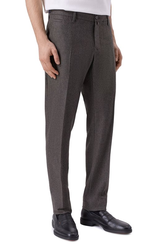 Шерстяные брюки Jacob Cohen JUM_PT001 002 S3679 RW Коричневый  JUM_PT001 002 S3679 RW Фото 3
