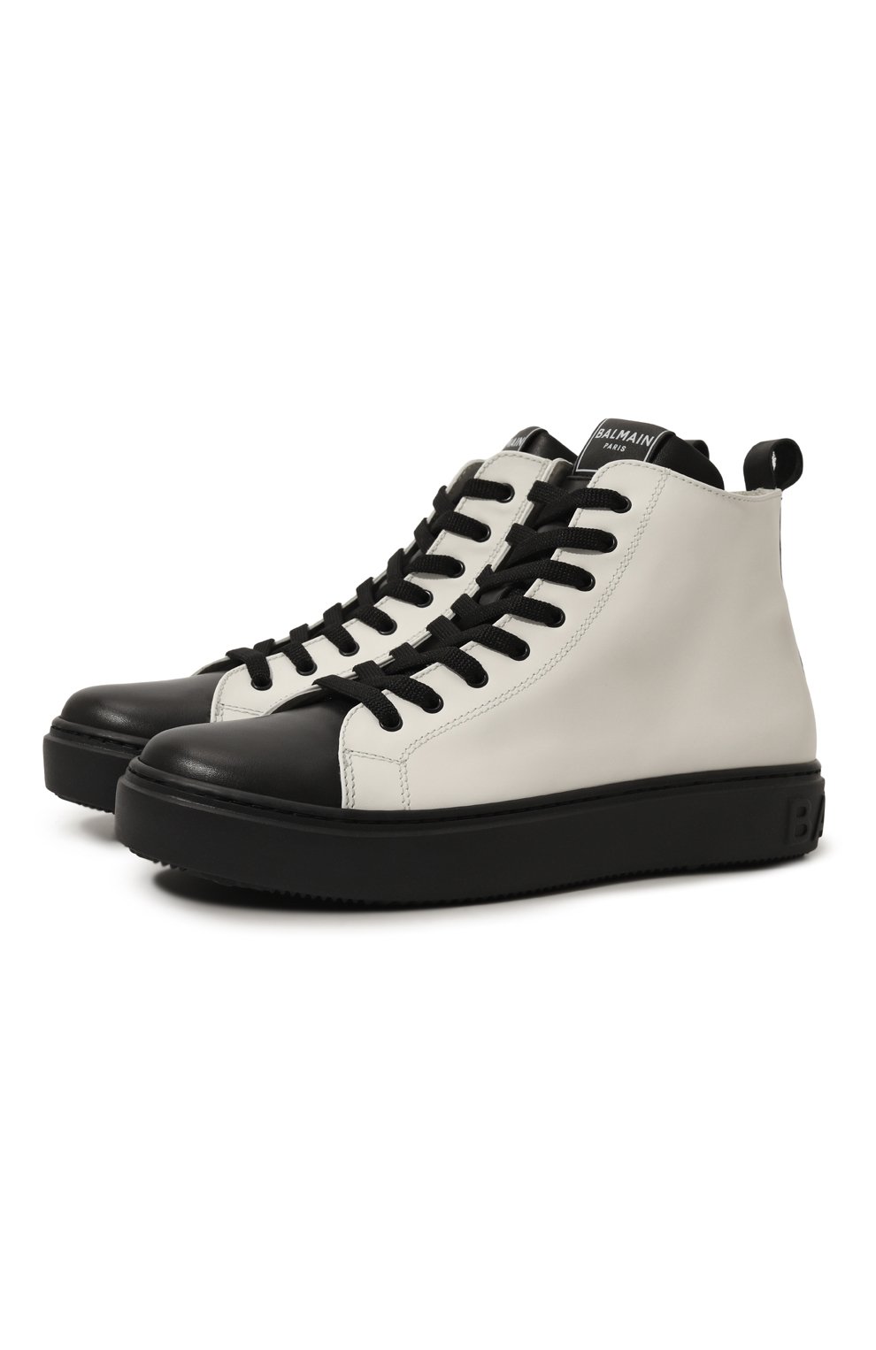 Кожаные кеды BALMAIN, арт. BV0Q16, фото 1