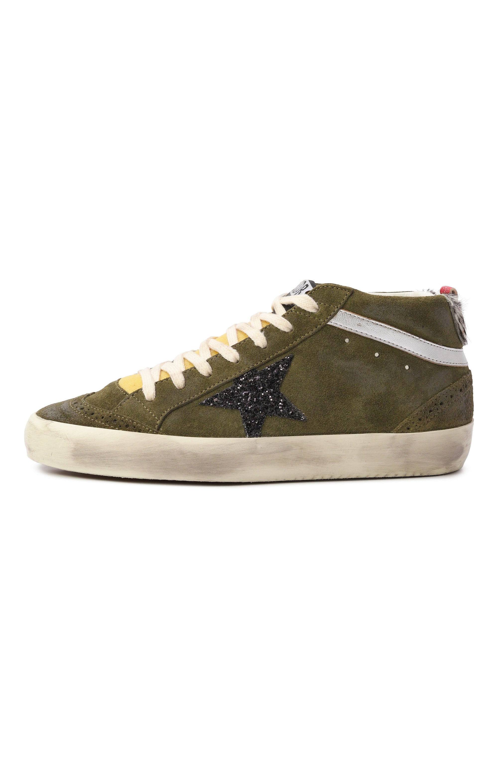 Замшевые кеды mid star GOLDEN GOOSE DELUXE BRAND, арт. GWF00122.F003228, фото 4