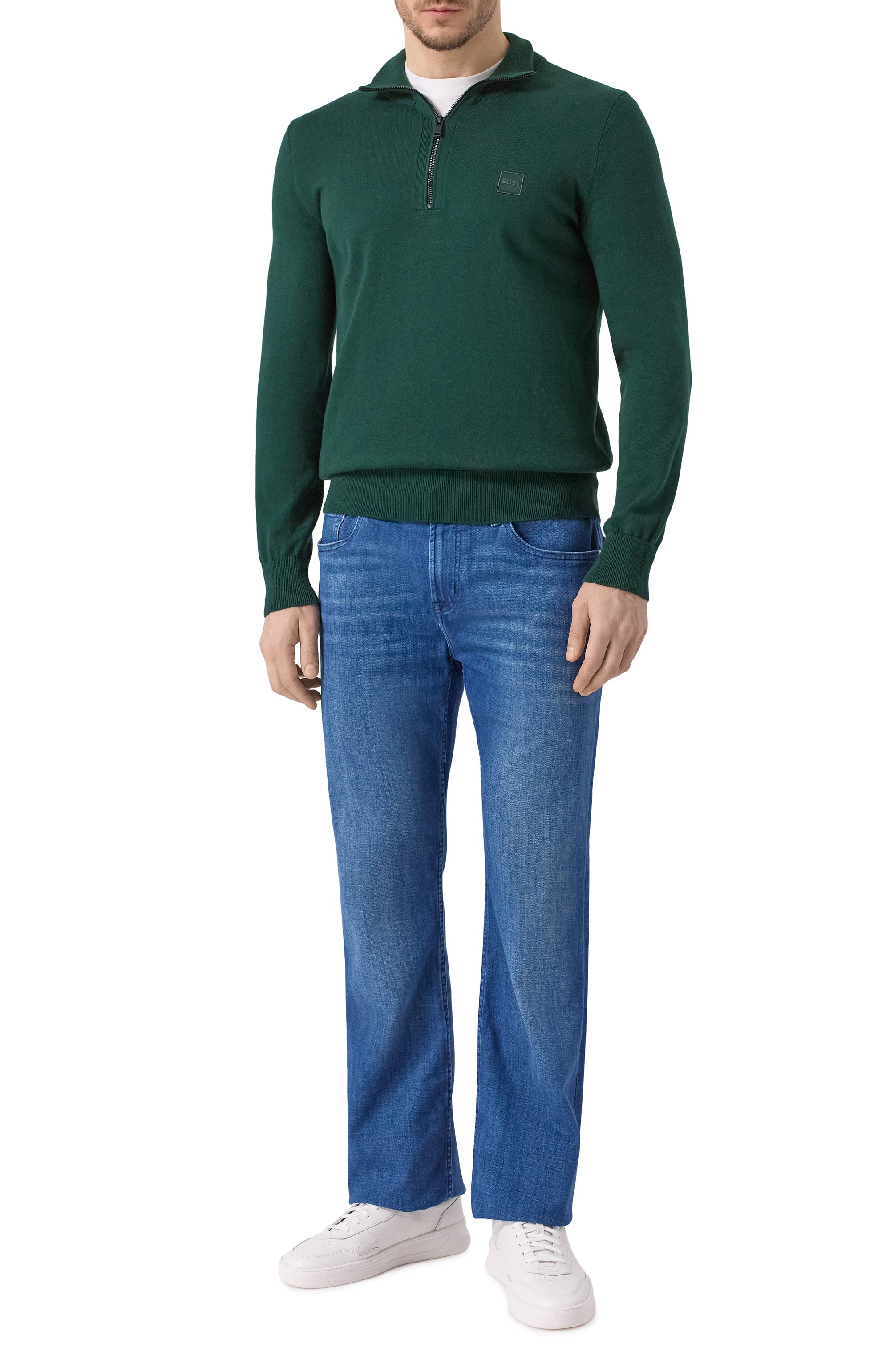 Хлопковый джемпер BOSS ORANGE, арт. 50527585, фото 2