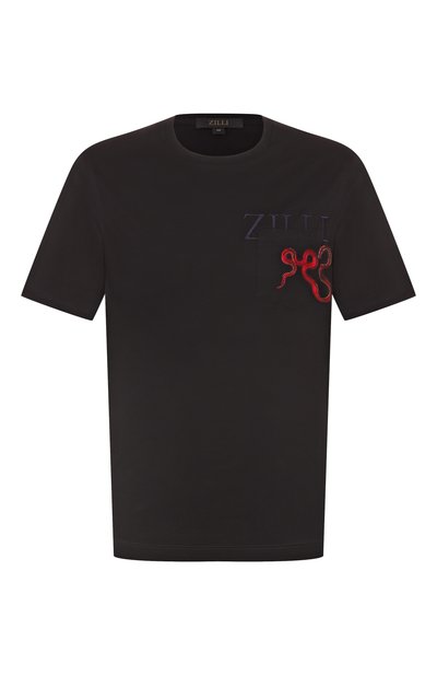 Мужская хлопковая футболка ZILLI, арт. TSR03IM0100VSNAK0