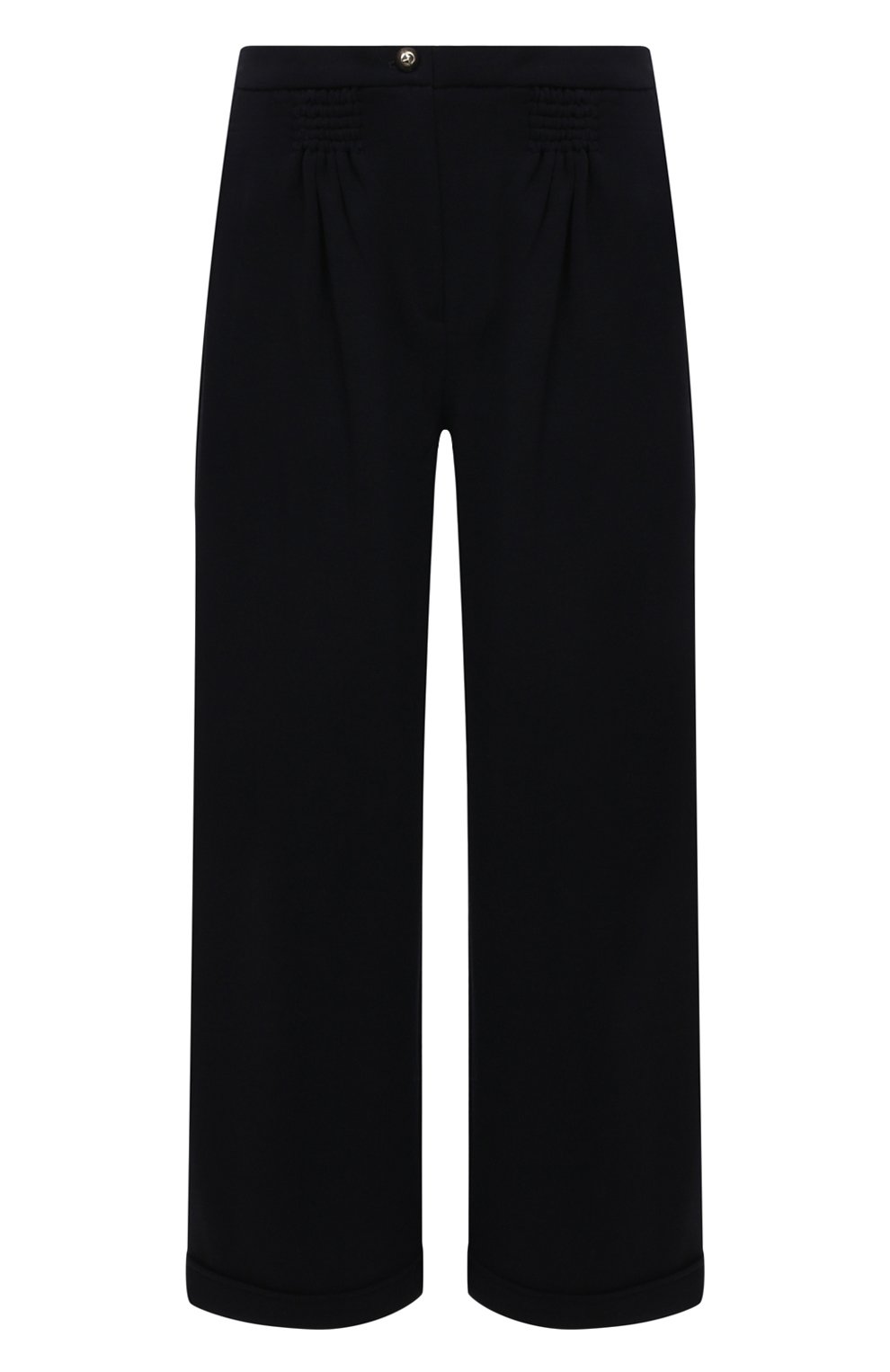 Шерстяные брюки GIORGIO ARMANI темно-синего цвета по цене 186500 руб., арт. 6KAP51/AJVQZ, фото 1 Шерстяные брюки GIORGIO ARMANI, арт. 6KAP51/AJVQZ, фото 1