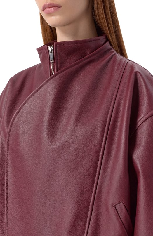Кожаная куртка Armarium ARMFWJ022/LE08 Бордовый  ARMFWJ022/LE08 Фото 5