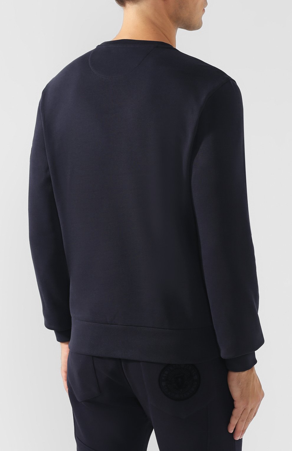 Хлопковый свитшот с нашивкой MONCLER, арт. D2-091-80036-00-829DB, фото 4