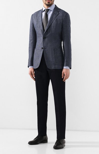 Кожаные дерби MORESCHI черного цвета по цене 58200 руб., арт. 42955/162, фото 2 Кожаные дерби MORESCHI, арт. 42955/162, фото 2