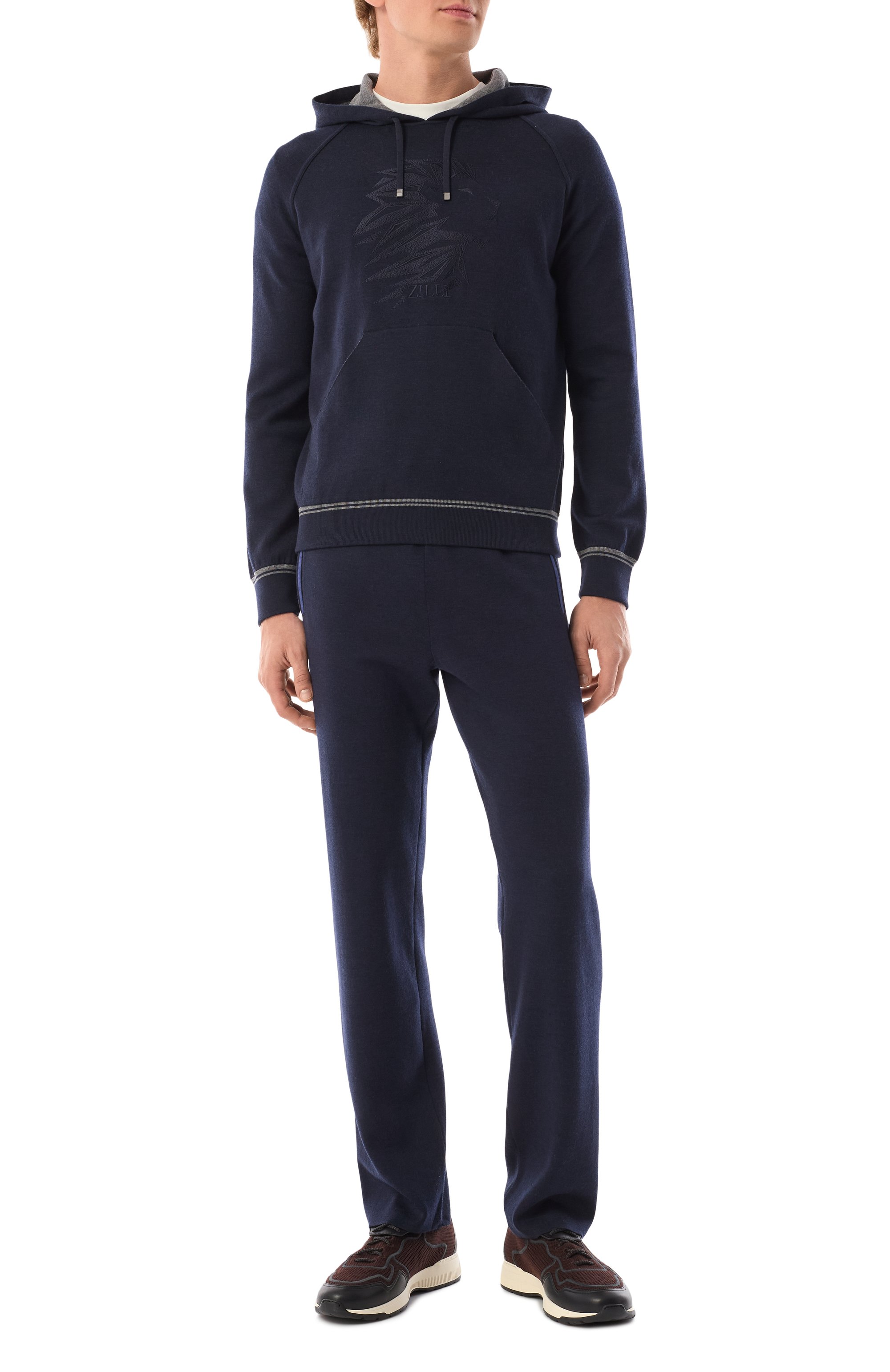 Худи из шерсти и шелка ZILLI, арт. JSS003M0240VLSP00, фото 2