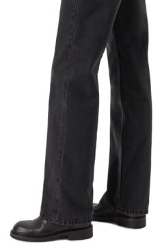 Женские кожаные ботинки danny ANN DEMEULEMEESTER черного цвета, арт. B0010062/LT047 | Фото 3 (Материал внутренний: Натуральная кожа; Подошва: Платформа; Каблук высота: Низкий; Материал внешний: Натуральная кожа; Драгоценные камни: Проставлено; Материал сплава: Проставлено; Женское Кросс-КТ: Военные ботинки; Материал утеплителя: Без утеплителя)