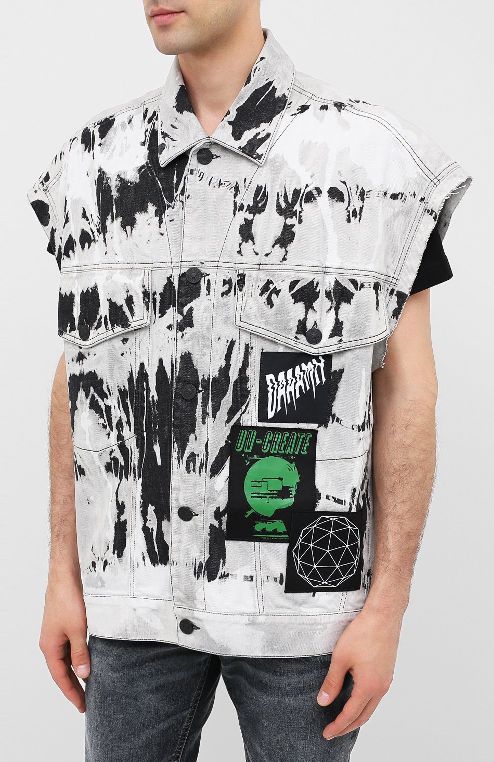 Джинсовый жилет DIESEL, арт. A00425/009GX, фото 3