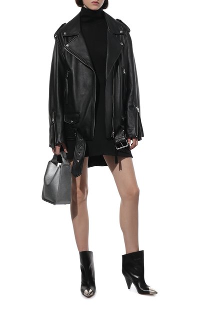 Кожаные ботильоны lapio ISABEL MARANT черного цвета по цене 128000 руб., арт. LAPI0/B00704-22P019S, фото 2 Кожаные ботильоны lapio ISABEL MARANT, арт. LAPI0/B00704-22P019S, фото 2