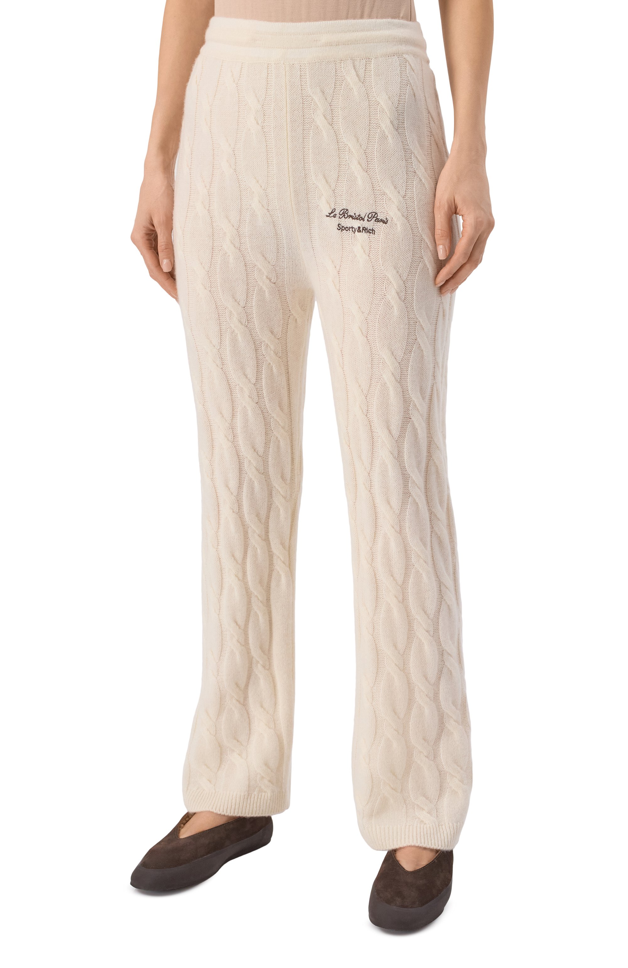 Брюки из кашемира и шерсти sporty & rich x le bristol paris SPORTY AND RICH, арт. PA041517619CR01, фото 3