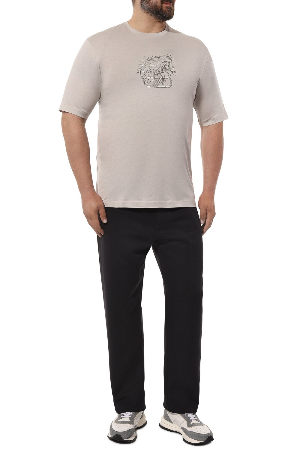 Хлопковая футболка ZILLI, арт. MBZ-NT580-LE0N1/MC01/62-64, фото 2