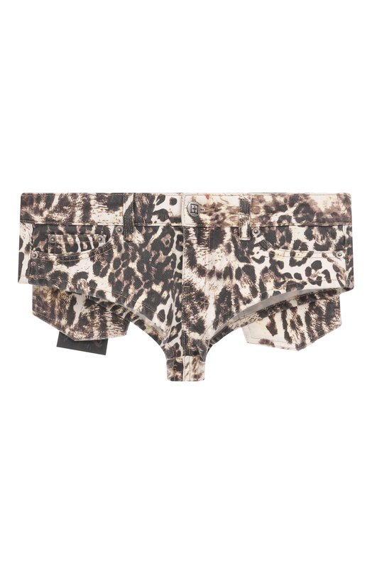 Джинсовые шорты Ksubi x Mowalola Ksubi KXM25WA001 Леопардовый KXM25WA001