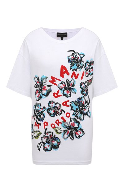 Женская хлопковая футболка EMPORIO ARMANI, арт. 3L2T8B/2JQ4Z