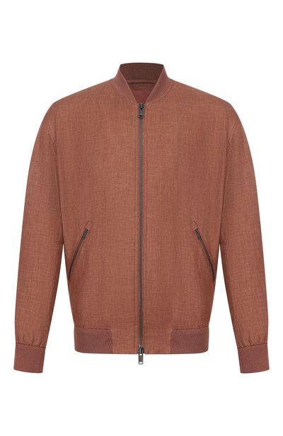 Мужской бомбер изо льна и шерсти MVST, арт. M26.2PM.0008/F098 LINEN RAIN SYSTEM (WITH0UT MEMBR