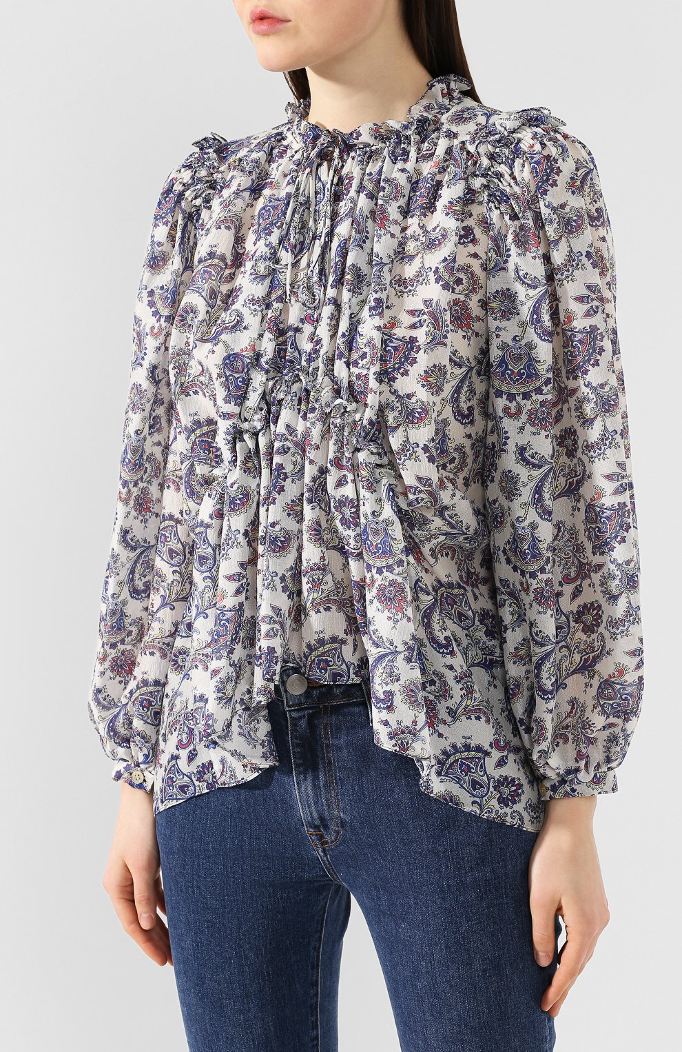 Шелковая блузка ISABEL MARANT, арт. HT1310-19P027I/N00N, фото 3