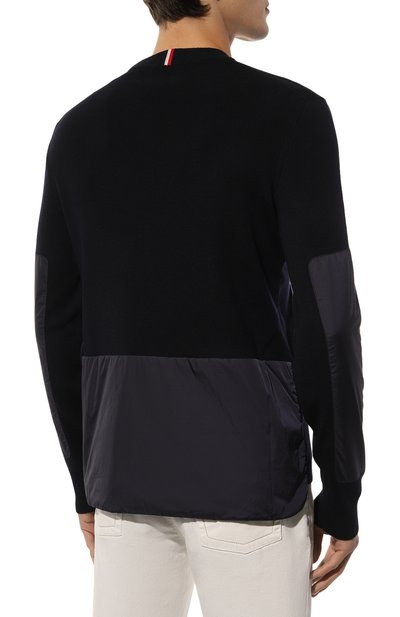 Шерстяной джемпер MONCLER GRENOBLE темно-синего цвета по цене 65650 руб., арт. 9C000-09-M1122, фото 4 Шерстяной джемпер MONCLER GRENOBLE, арт. 9C000-09-M1122, фото 4