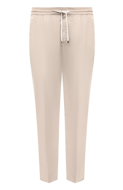 Мужские брюки изо льна и хлопка BRUNELLO CUCINELLI, арт. M291DE1710