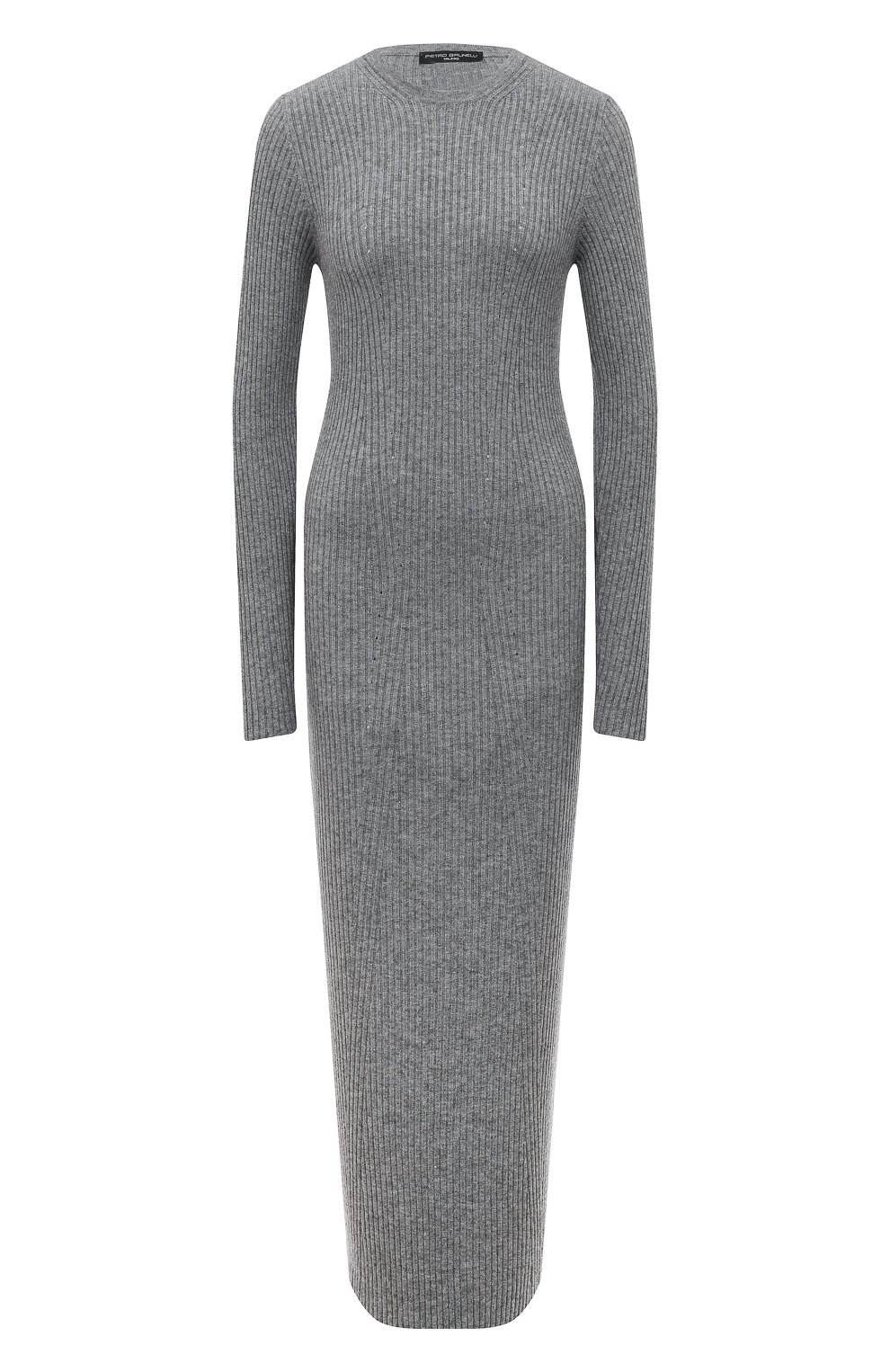 Платье PIETRO BRUNELLI серого цвета по цене 19950 руб., арт. AGM059/VIM038, фото 1 Платье PIETRO BRUNELLI, арт. AGM059/VIM038, фото 1