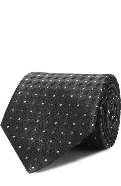 Мужской шелковый галстук с узором GIORGIO ARMANI, арт. 360054/8A914