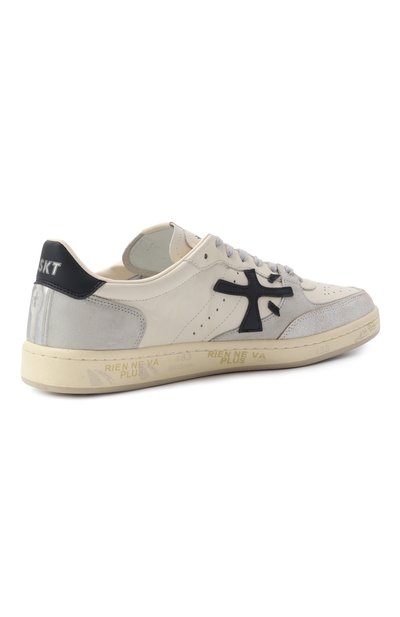 Комбинированные кеды bskt clay PREMIATA светло-серого цвета по цене 29400 руб., арт. BSKTCLAY/VAR 7262, фото 5 Комбинированные кеды bskt clay PREMIATA, арт. BSKTCLAY/VAR 7262, фото 5