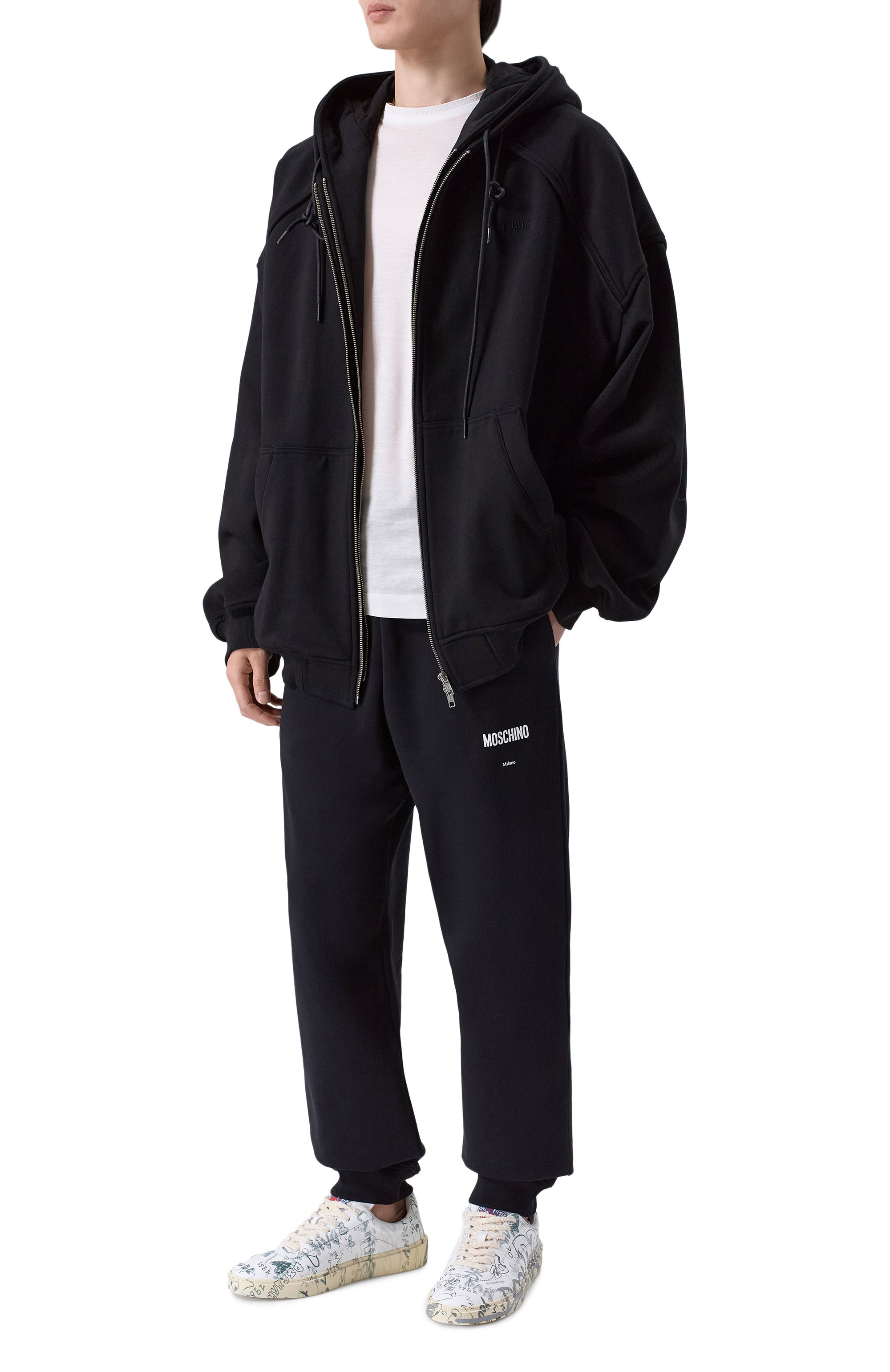 Хлопковые джоггеры MOSCHINO, арт. A0349/0228, фото 2