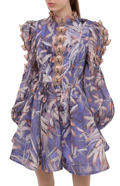 Платье из льна и шелка ZIMMERMANN, арт. 1068DB0T, фото 3