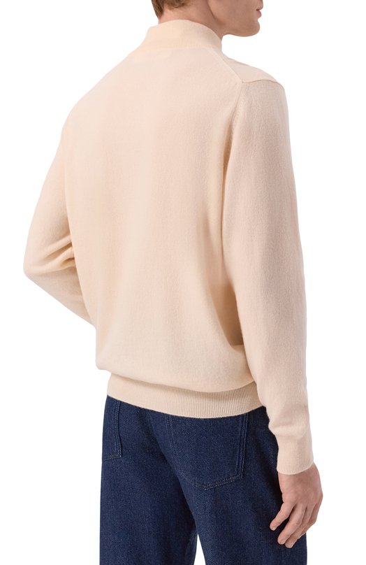 Кашемировый джемпер Kiton UMK1508K333 Бежевый  UMK1508K333 Фото 4