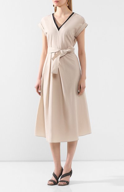 Хлопковое платье BRUNELLO CUCINELLI, арт. M0F79AFE71, фото 3