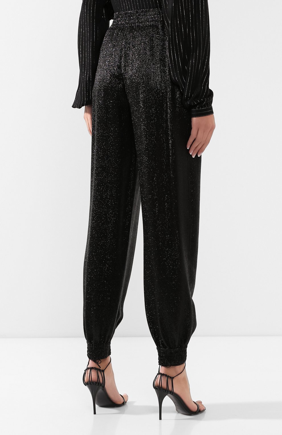 Джоггеры из вискозы SAINT LAURENT, арт. 602857/Y724V, фото 4