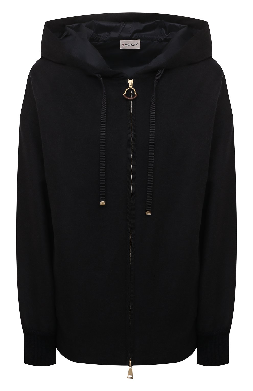 Толстовка из шерсти и кашемира MONCLER темно-синего цвета по цене 145500 руб., арт. 2F000-10-597SR, фото 1 Толстовка из шерсти и кашемира MONCLER, арт. 2F000-10-597SR, фото 1
