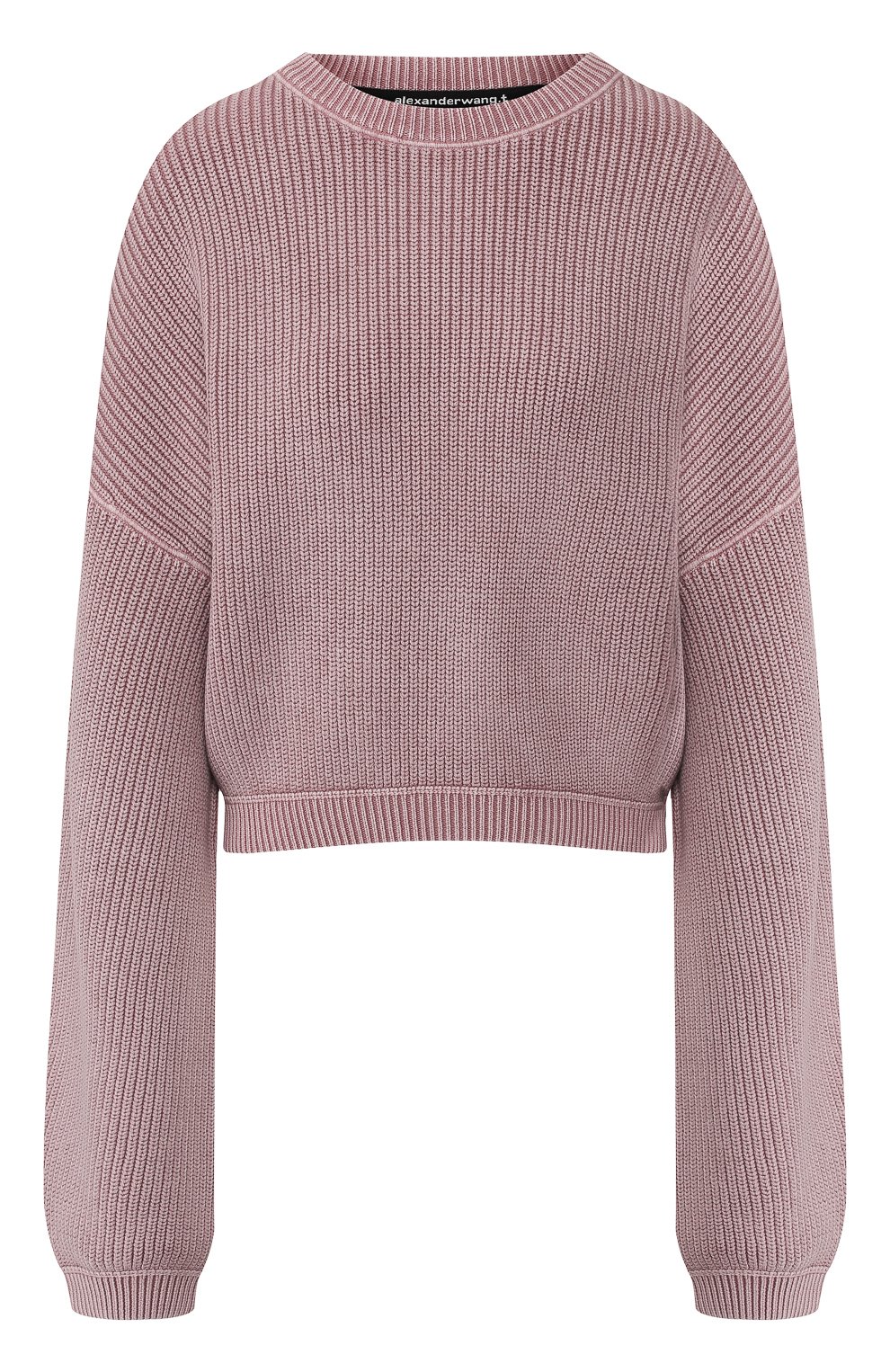 Хлопковый пуловер ALEXANDERWANG.T розового цвета по цене 29600 руб., арт. 4KC2191078, фото 1 Хлопковый пуловер ALEXANDERWANG.T, арт. 4KC2191078, фото 1