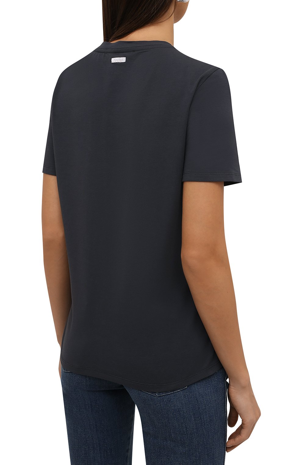 Хлопковая футболка WEEKEND MAX MARA, арт. VAGARE 39760416, фото 4