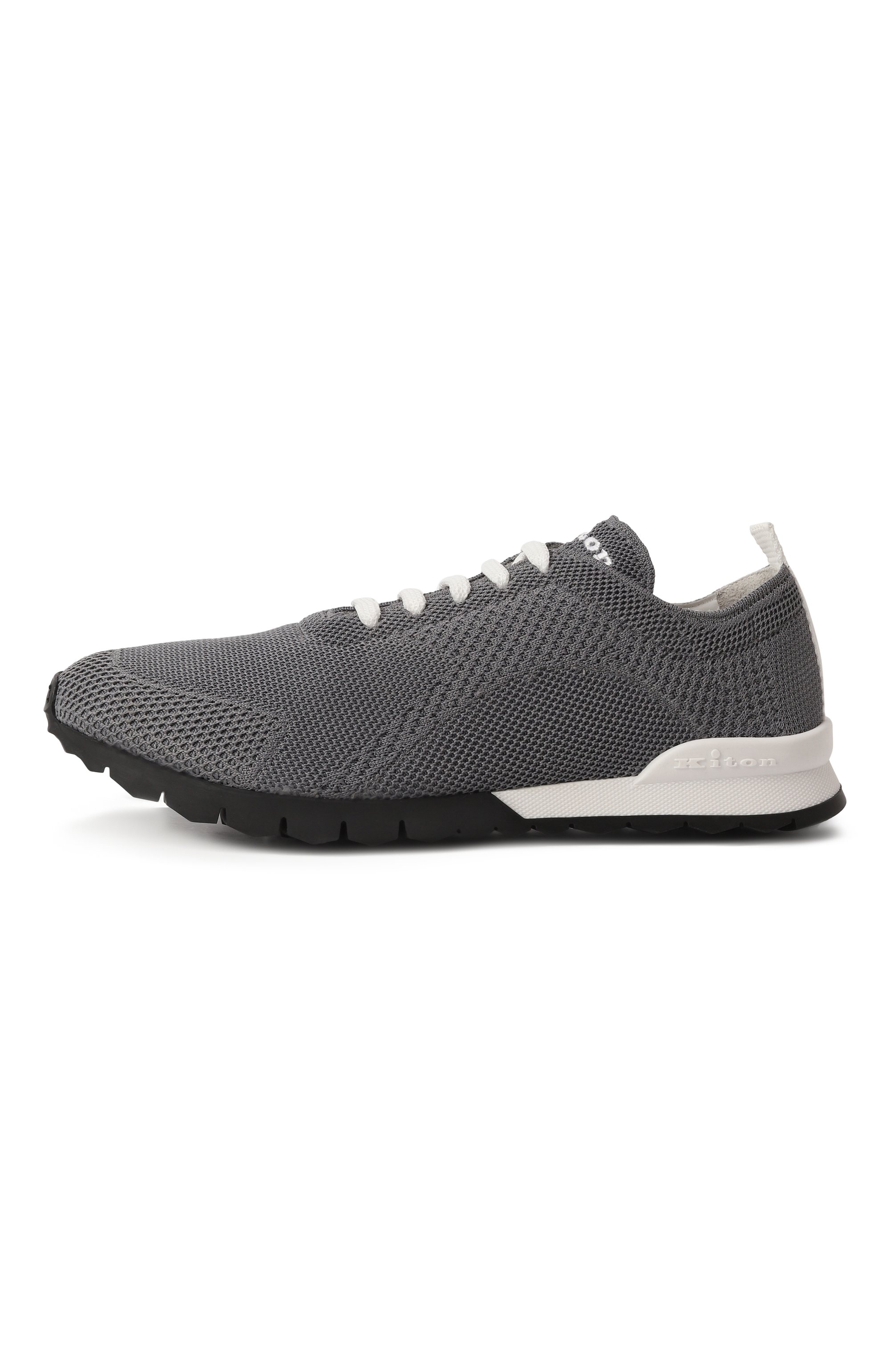 Текстильные кроссовки KITON серого цвета по цене 84550 руб., арт. USSFITN0080908_005, фото 3 Текстильные кроссовки KITON, арт. USSFITN0080908_005, фото 3