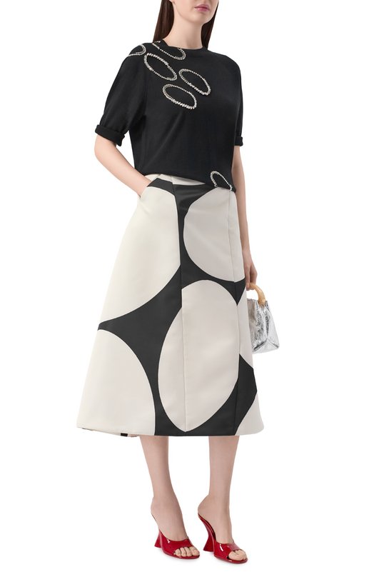 Юбка Dries Van Noten 010898/3099 Чёрно-белый  010898/3099 Фото 2